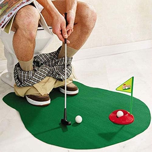Bathroom Golf Game. Toilet Doo-Doo Game. Bathroom Game Poop Gag Joke Toy. Mini Golf Set Golf Putting Toilet Golf Novelty Toy Potty Putter.