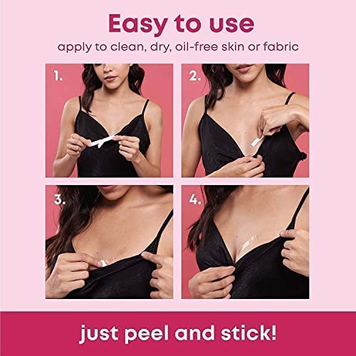 AZRMOH Dressing Tapes For Clothing Cloth Tape for Women | Clothing Bra Strip Bikini Tape Body Clothing Stickers All Day Strength Tape Adhesive Gentle On All Skin And Fabrics 72 Strips 1