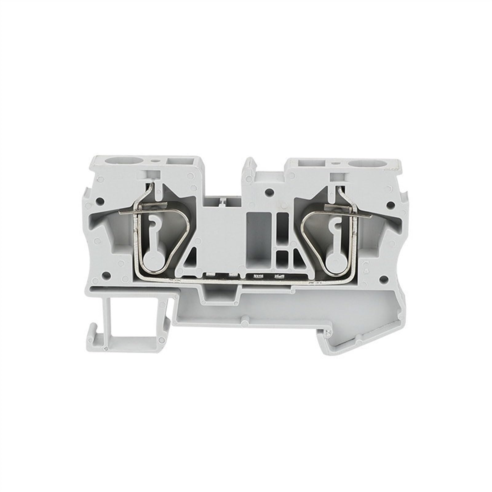 Cavo elettrico connettore ST6 10 pezzi gabbia a molla 6mm cablaggio passante spina for cavo ST 6 morsettiera su guida Din(Grey)