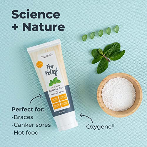 Oxyfresh Pro Relief Fluoride Free Dental Gel with Zinc and for Soothing Irritated Gums and Support Gum Health – Infused with Aloe Vera, Chamomile and Xylitol – Dentist Recommended - 4 oz - Image 4