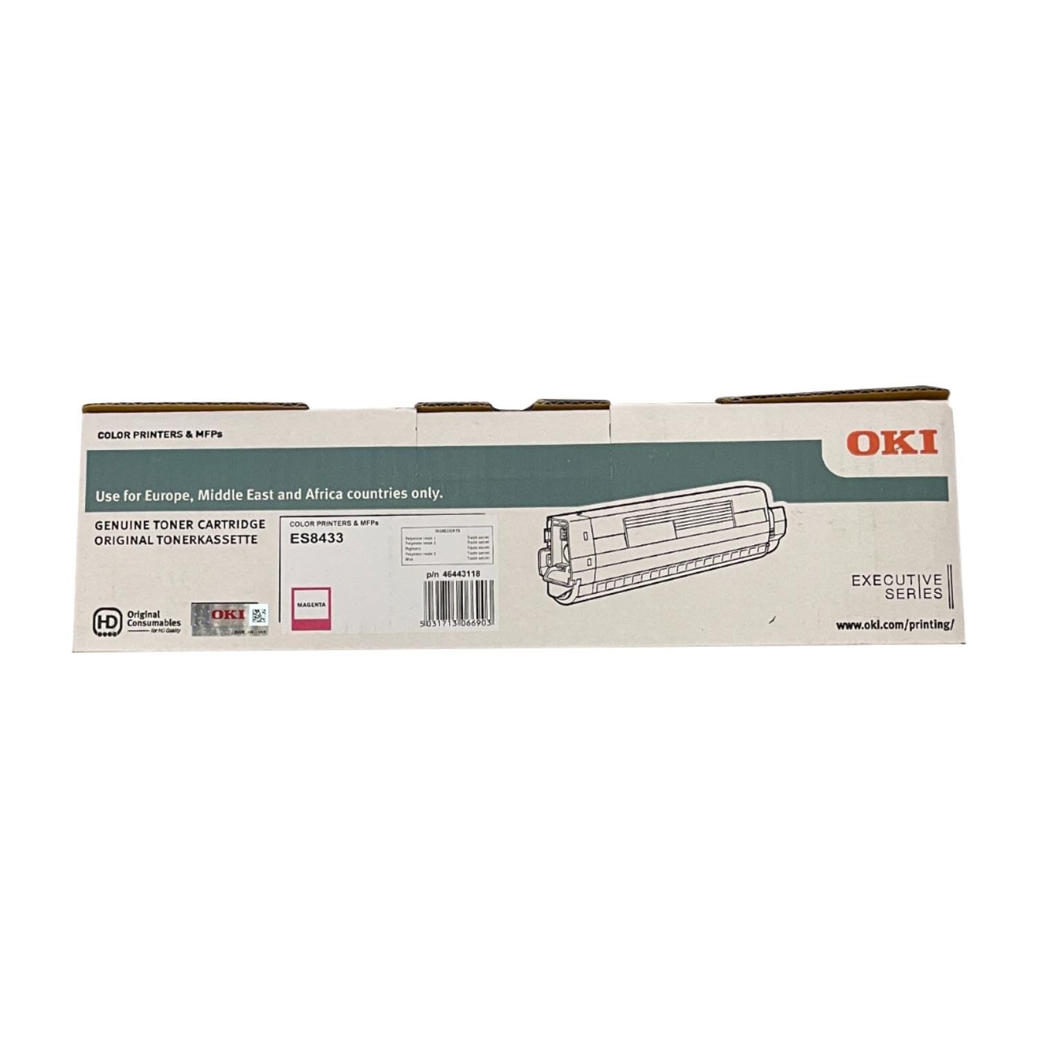 Toner OKI Magenta 46443118 consommable impression ES 8433dn