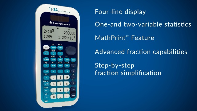 Amazon.com : Texas Instruments TI-34 MultiView Scientific
