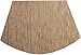 SHACOS Round Table Placemats Set of 4 Wedge Shape Placemat Woven Vinyl Place Mats Heat Resistant Wipe Clean Dining Table Mats Home Table Decor (4, Tan)