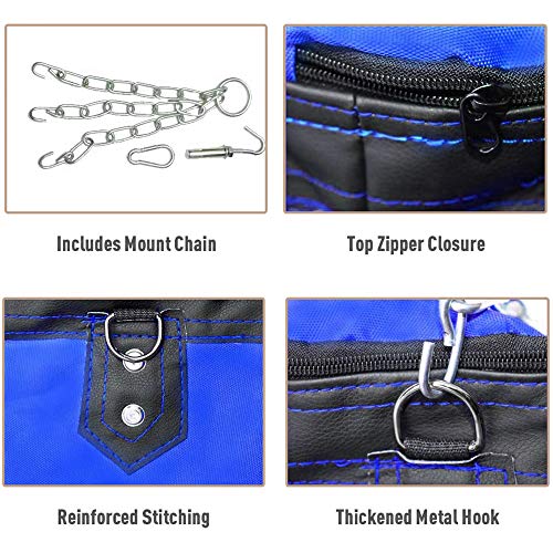 image for GROOFOO Kids Boxing Bag for Punching Sparring, UNFILLED Oxford Punch B