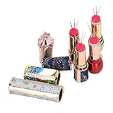 NKII Nadelkissen, Nadelsammler, tragbar, praktisch, klein, einziehbar, Lippenstiftform for Reisen und zu Hause