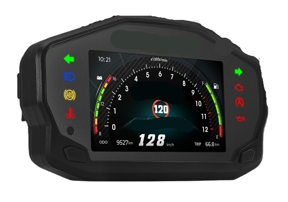 Compteur de Vitesse Digital Moto Tableau De Bord Universel 12 V pour Moto, Compteur De Vitesse, Compteur Kilométrique, Tachymètre, Double Odomètre