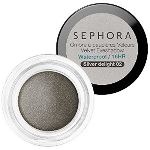 Sephora Waterproof Velvet Eyeshadow, Silver Delight 02