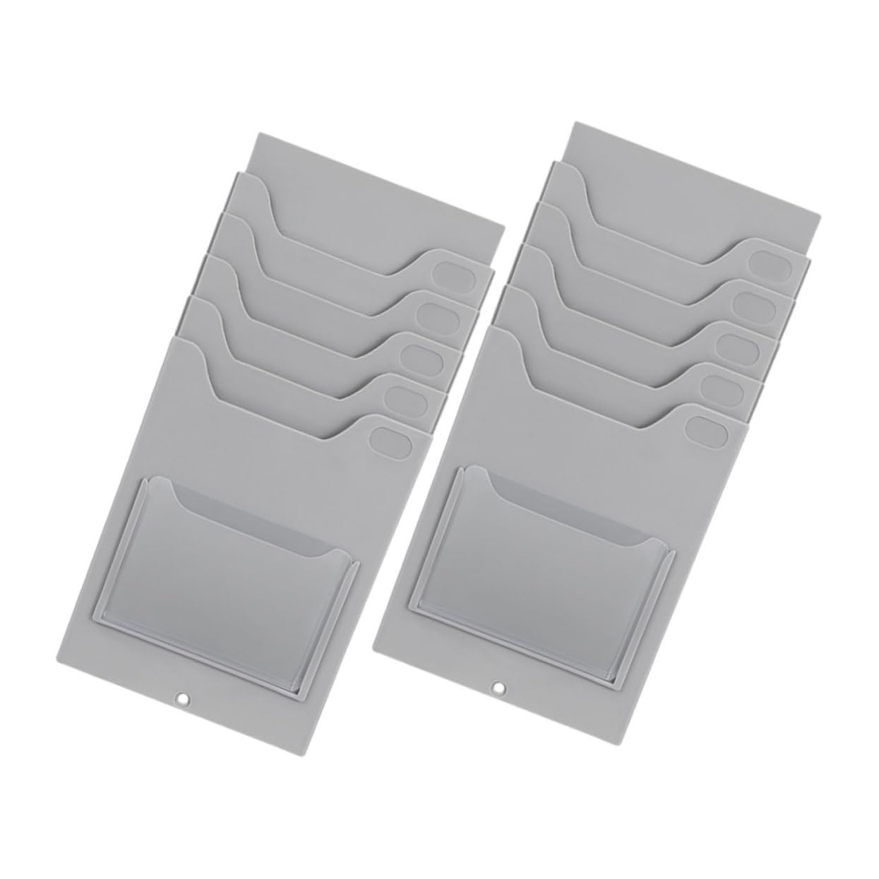Porta Carte da Parete per Schede, 2 Pezzi, Pp, Compatto