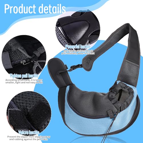 Hundetragetasche, Verstellbarem Tragetasche Hund Bis 5kg Hundetrage Transporttasche mit Kordelzug Atmungsaktive Mesh Hundetragetuch für kleinen Hund Katze Aktivitäten Im Freien