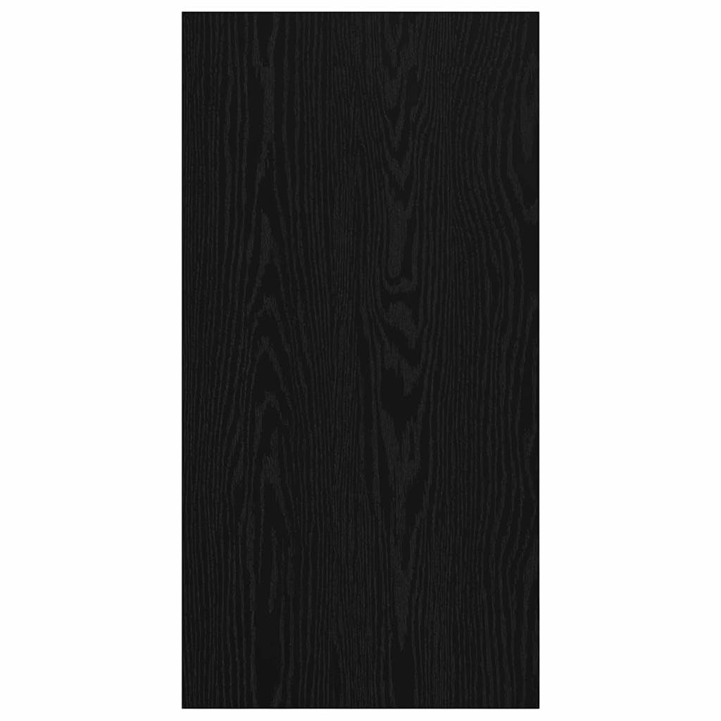 Zestaw szafek pod telewizor, montowana na ścianie, wygląd czarnego dębu, 37 x 37 x 72 cm, nowoczesny design, oszczędzający miejsce regał na media, trwały materiał drewnopochodny, uniwersalny