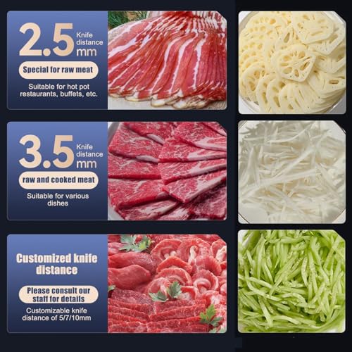 Cortadora eléctrica de carne automática acero inoxidable miniatura 6