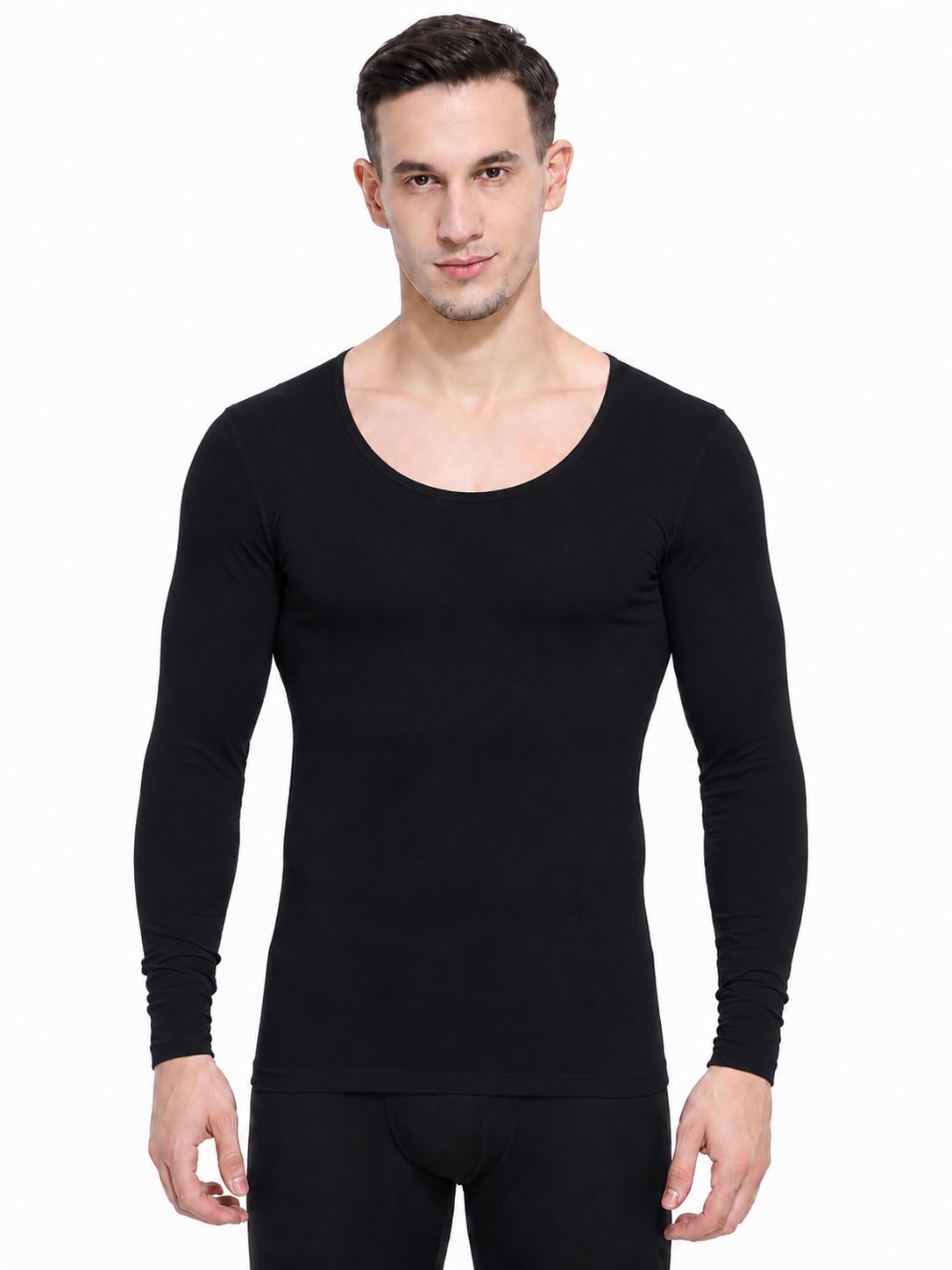 bodycare Ayaki Thermal Men's Top with Miyabi Fabric | THINNEST Yet Warmest | Soft Touch | Full Sleeve Thermal Undershirt with Stay Warm Japanese Technology-picture-49