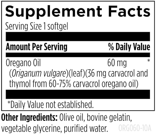 Designs for Health Oil of Oregano Softgels