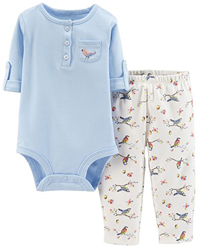 Carter's Baby Girls' 2 Piece Layette Set (Baby) - Light Blue - 6 Months