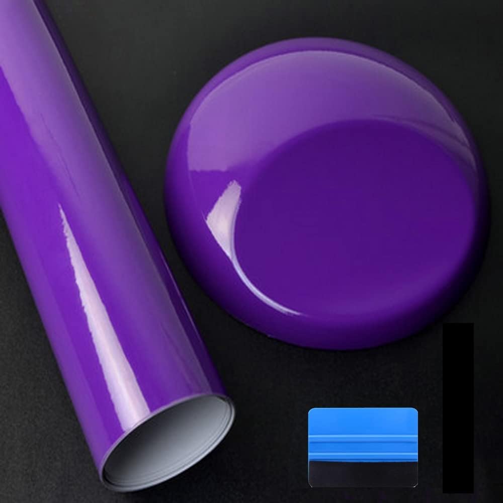 NewL High Gloss Red Vinyl Wrap Self Adhesive Air Release Bubble Outdoor Rated for Automotive Use (30cm x 150cm) — view 23
