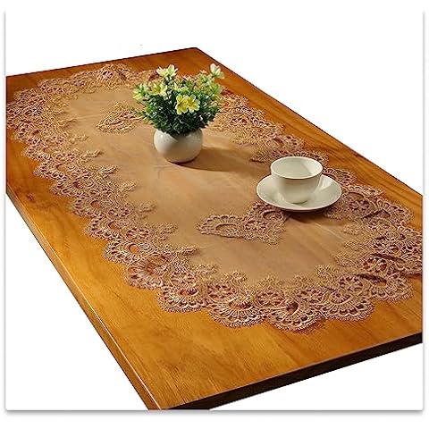Gold Lace Oval Table Runner by Fhberni Cover