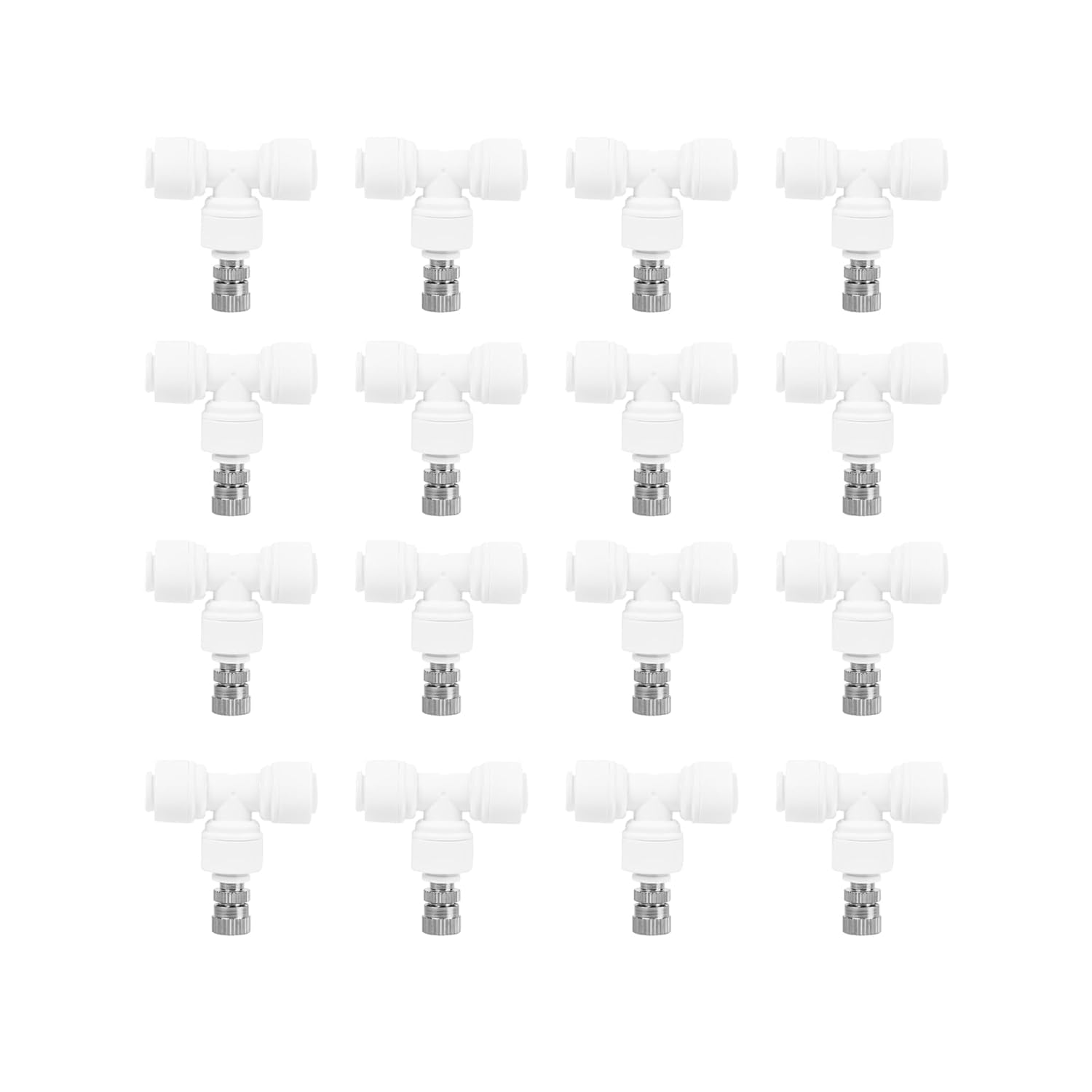 15pcs Misting Fogger Nozzle 0.3mm Orifice with Tee Connector (1/4") Push Fit | Mist & Water Systems I Fogger Sprayer for, Dairy Farming Cooling, Animal Husbandry-image-14