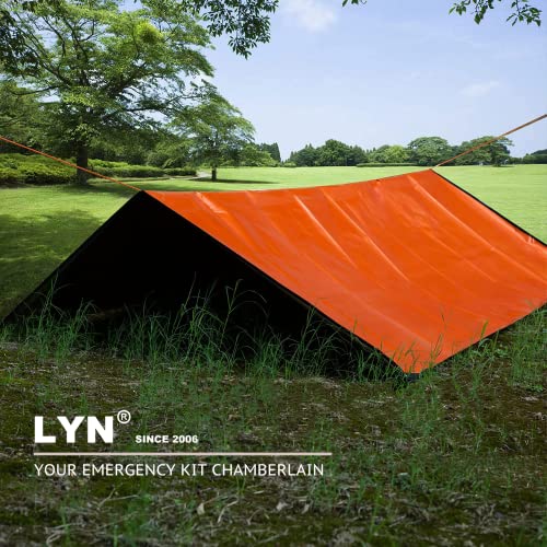 Image of LYN Heavy Duty Emergency Blanket Survival Gear Waterproof Insulated Blanket Emergency Tarp for Camping, Hiking, Bushcraft