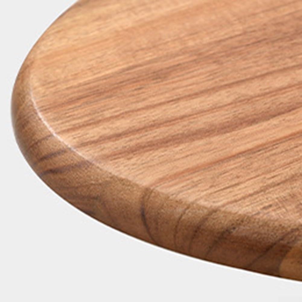 Vassoio ovale in legno di acacia fatto a mano, piatto irregolare per caffè, tè, bevande e dessert, decorazione rustica per la casa e gli elementi essenziali per la cucina (30,5 x 20 cm)