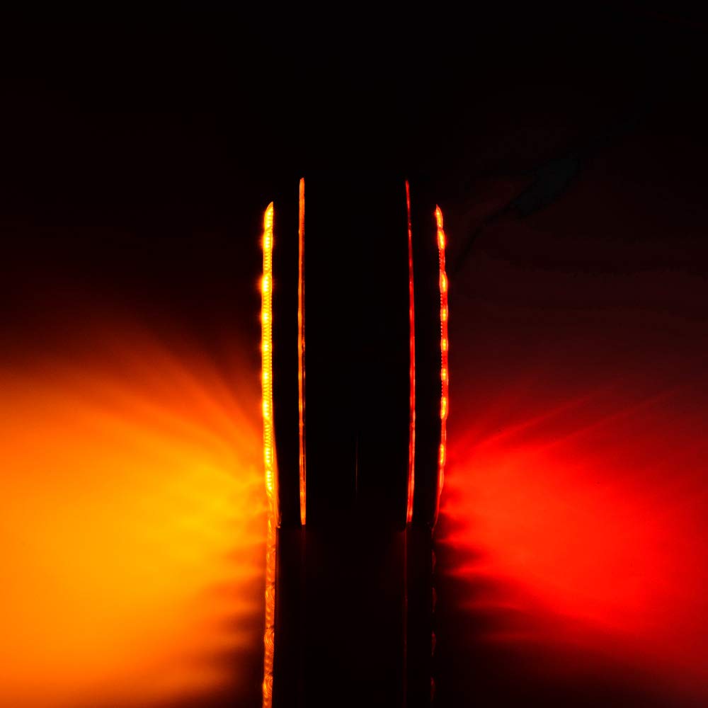 48 LED Round Red/Amber Fender Truck Pedestal Marker Light Turn - Foto 10