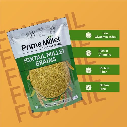Image of Prime Millet For Good Health Organic Multi Millet Flour | Whole Foxtail Millet Grain Flour | High Fiber, Rich in Protein | No Maida, No Preservatives | Healthy Flour for Roti, Dosa, Idli & Baking,1.5kg (Pack of 2 x 750g)