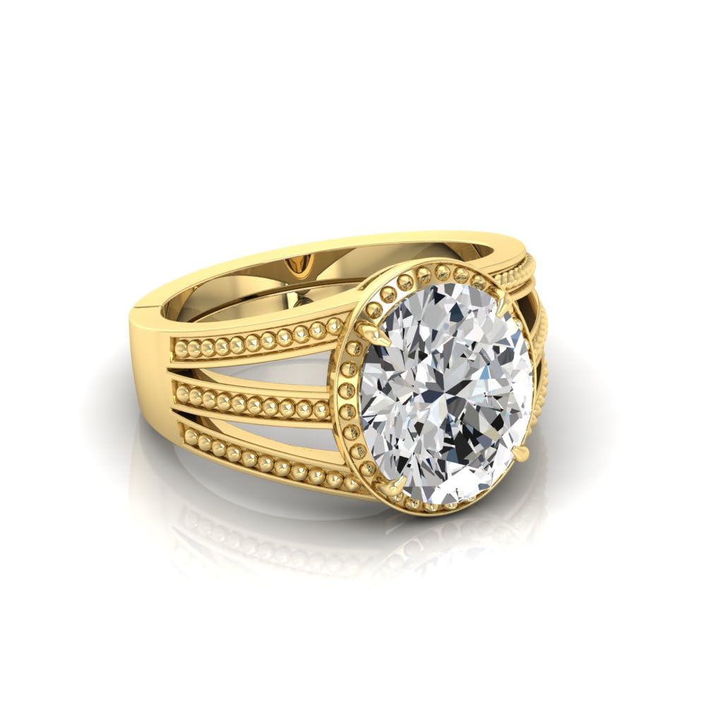 7.25 Ratti White Zircon Original Stone Adjustable Ring For Men And Women With Lab Certified A-01-image-34