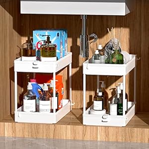 SPACEKEEPER Storage Cart, 4-Tier Mobile Shelving Unit, Bathroom Rolling Cart Utility Storage Organizer Shelf for Kitchen Living Room Bathroom Laundry Room & Dressers, White SPACEKEEPER Storage Cart 4 Tier Mobile Shelving Unit Bathroom Rolling Cart Utility Storage Organizer Shelf for Kitchen Living Room Bathroom Laundry Room Dressers White