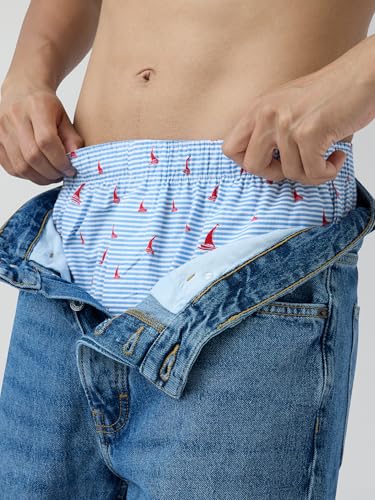 Image of XYXX Men's Remix Regular Fit Cotton Printed Boxer with Dual Pocket & No Marks Waistband (Pack of 2)