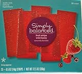 2 Pack - Simply Balanced Natural Wild Berry Fruit Strips 25 ct