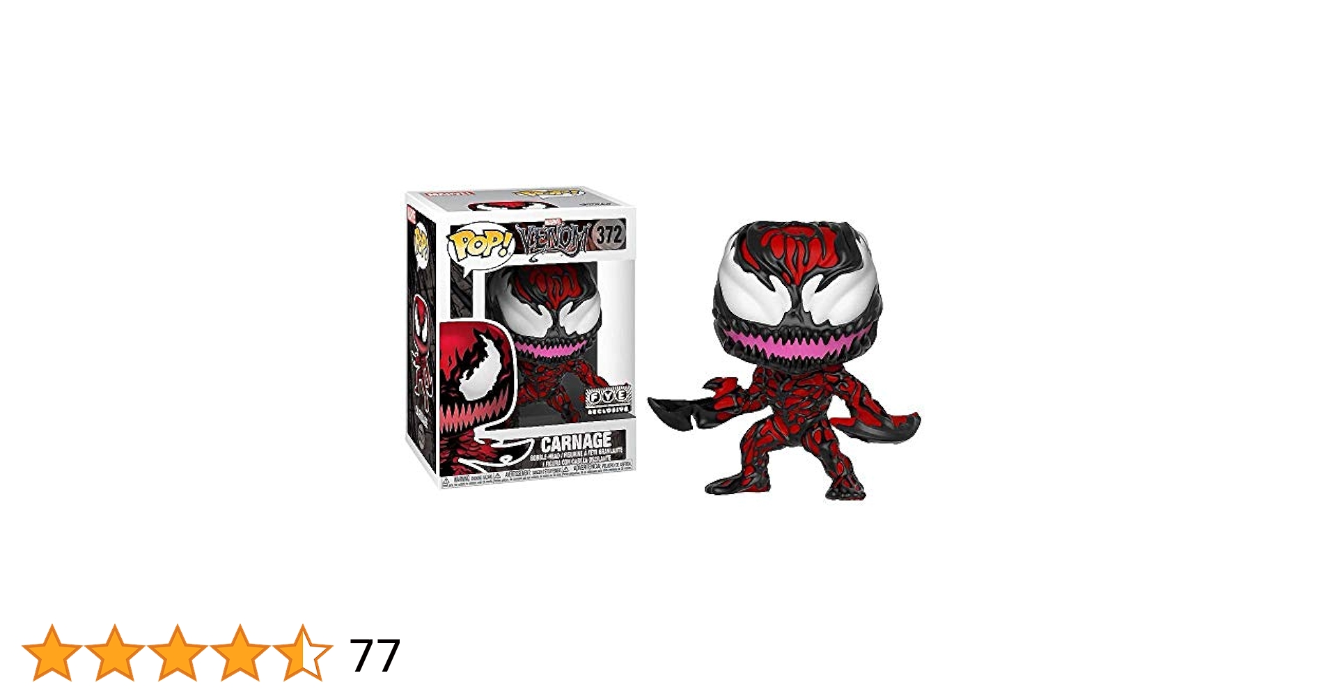 Funko Pop マーベル　ヴェノム　カーネイジ　コミコン限定 Amazon.com: Funko Pop Marvel Venom Carnage 2021 Fall