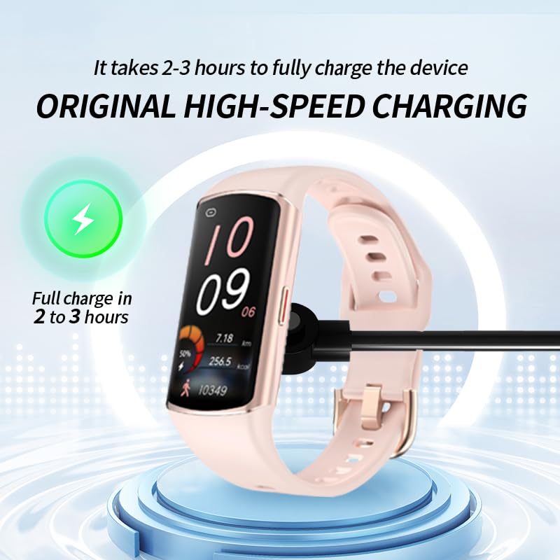[2 Pack] for Bestinn 1.58 inch Smart Watch Fitness Tracker Charger, Magnetic Replacement USB Charging Cable Compatible with Bestinn Smart Watch Accessories(Black) image 4