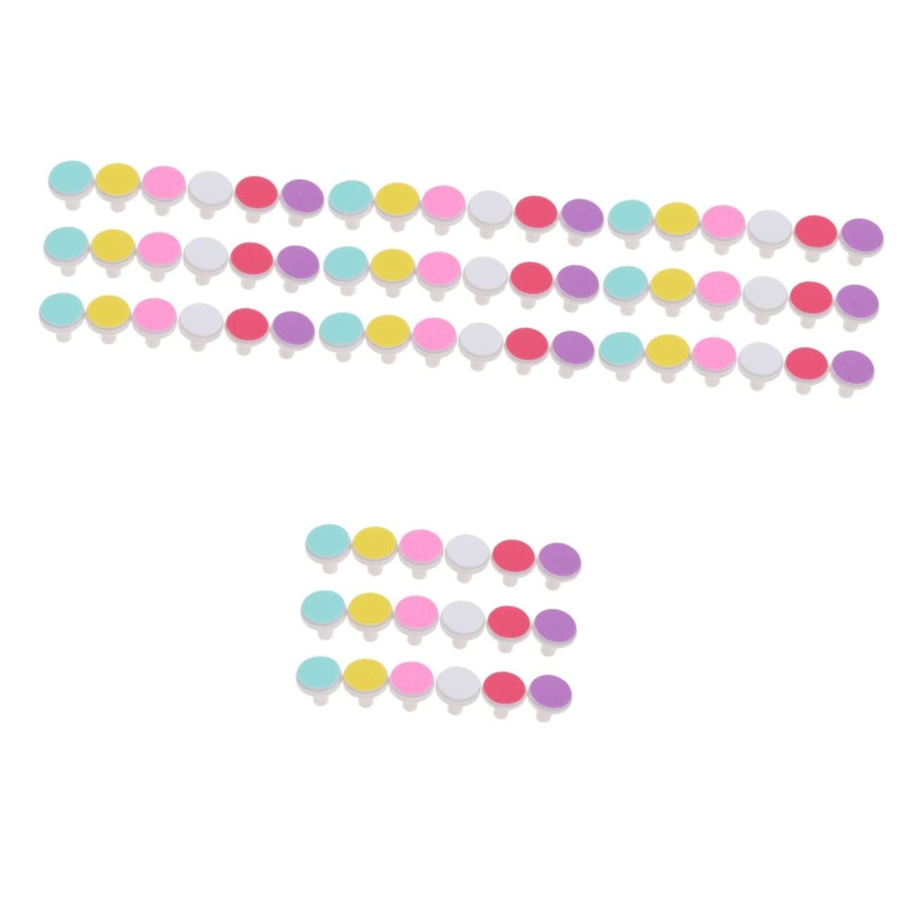 Kisangel 4sets 18pcs Nail Grinding Heads Replacement Pads Safe Electric Nail Trimmer Discs Portable and Lightweight Design for Easy Use 18pcs*4