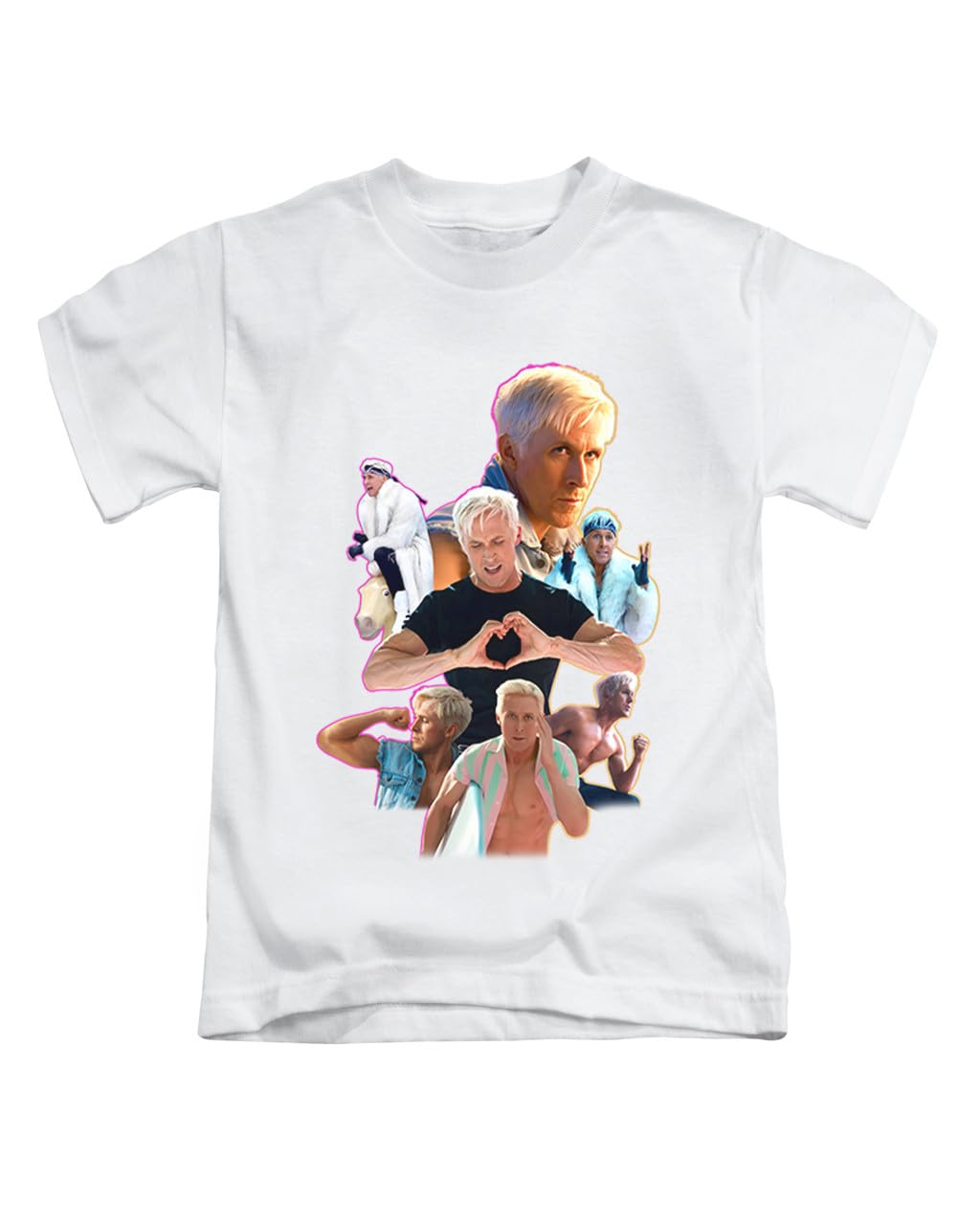 Taylor Brown Unisex White Kenergy Montage Ryan Gosling, Movie Film Cool Silly Weird Meme Novelty Tee T-Shirt Funny T Shirt Top