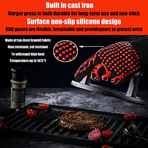 Kit de accesorios para parrilla de 4 piezas con acero inoxidable miniatura 6