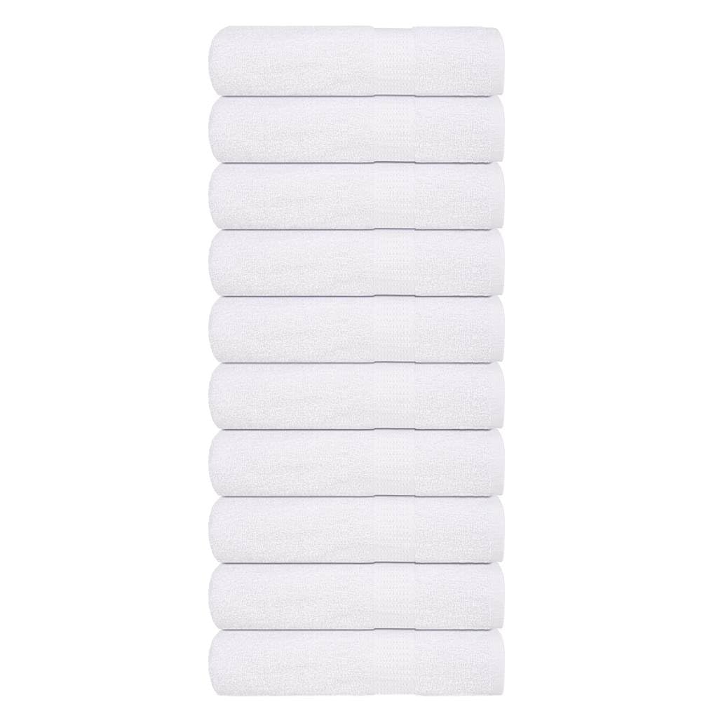 Lechnical Asciugamani Doccia 10 pz Bianchi 70x140 cm 360 g/m² 100% Cotone,Teli Doccia e Sauna,Asciugamani da Doccia-136655