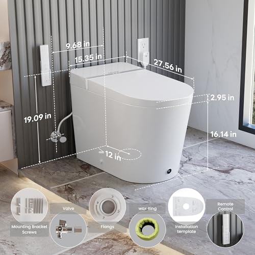Image of Casta Diva Smart Toilet with Bidet Built in, Foot Sensor, 1.28GPF(CD-K020)