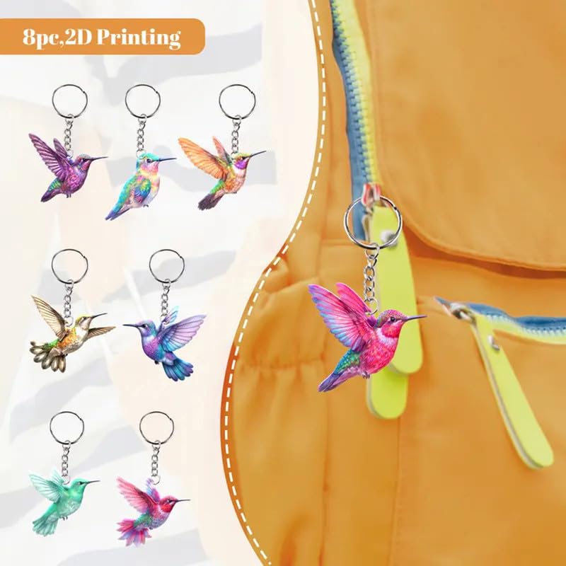 Portachiavi Colibrì Acrilico WEVENI: Un Tocco Di Colore Per La Tua Borsa
