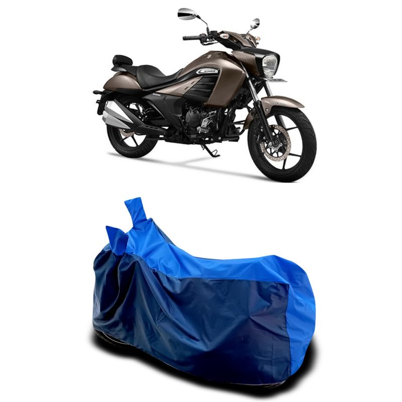 Image of DUFFEL-Two Wheeler Bike Body Cover Compatible for Suzuki Intruder 150 Fi Heat Protectio /UV-Rays /Birds Dropping /DustProof /Waterproof All Variants [Nevay Blue]