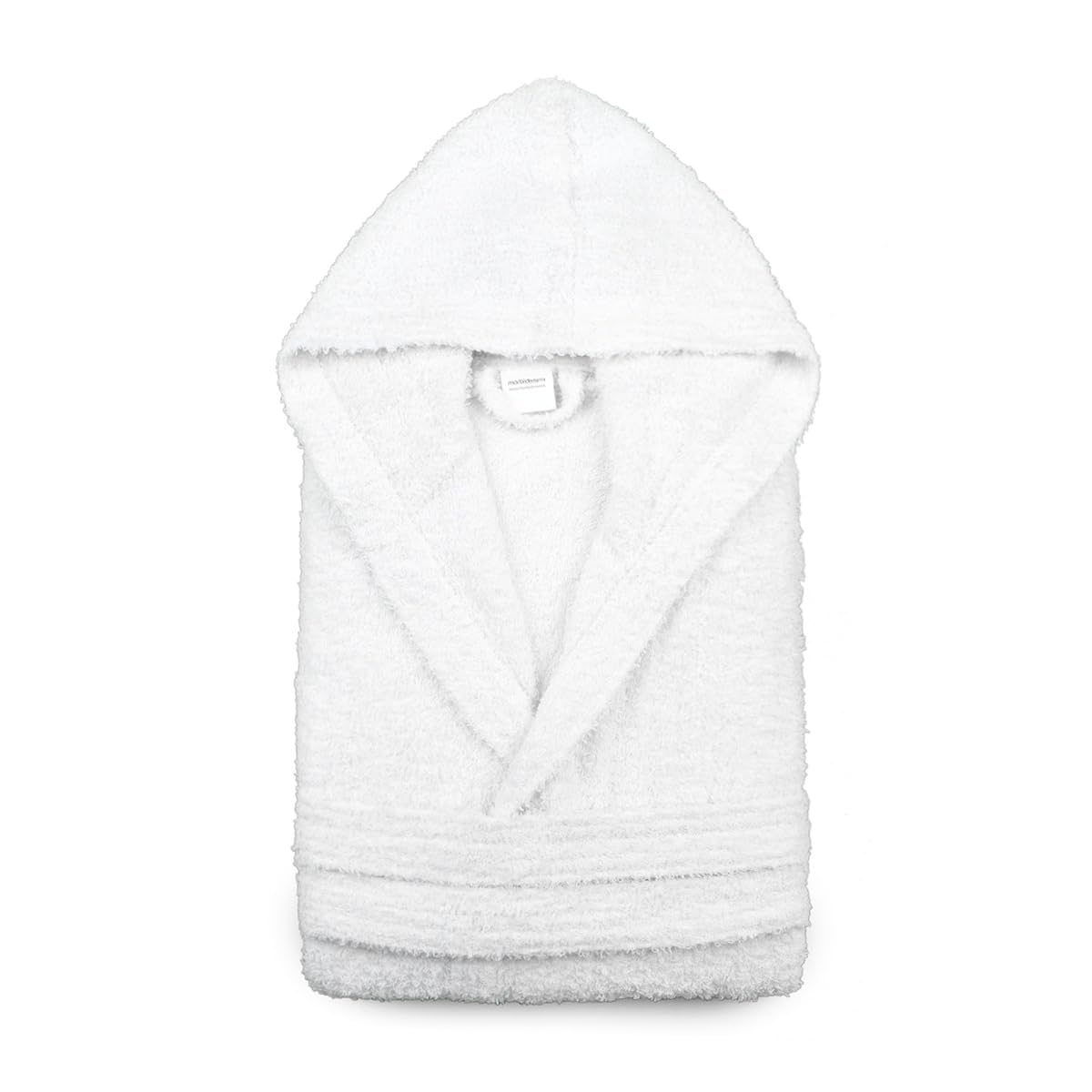 Morbidissimi Accappatoio Spa in Spugna Bianco Con Cappuccio, Cinturino e 2 Tasche, Accappatoi per Uomo e Donna Morbidi 380 gr/mq, Ideale Per Spa, Hotel e Centri Benessere, W746