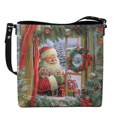 Image of HUGS IDEA Hoho Bag for Women Crossbody Purse Leather Handbags Laides Shoulder Bags