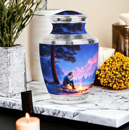 Image of Cowboys Urn Ash Burials for Human Ashes 1 Large & 2 Small | Ashes Urn Human Remains, Decorative Urns