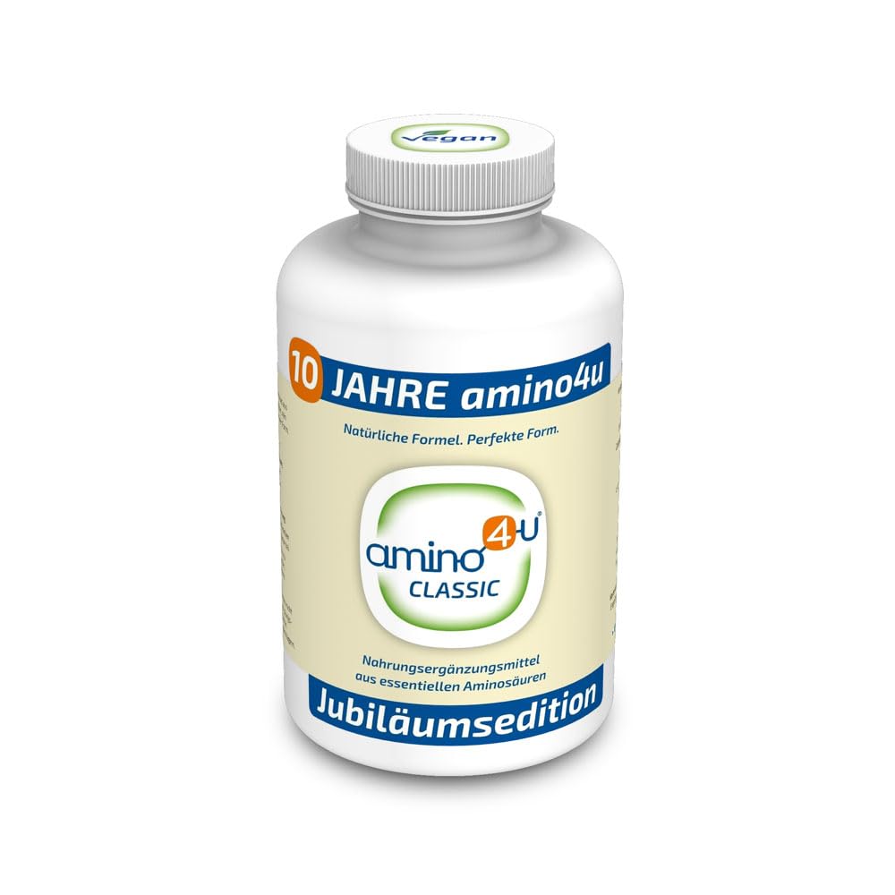 300g Dose - Aminosäuren Komplex mit 8 essentiellen Aminos (EAA & BCAA) - Vegan, ohne Zusätze und aus Deutschland - 300 Tabletten