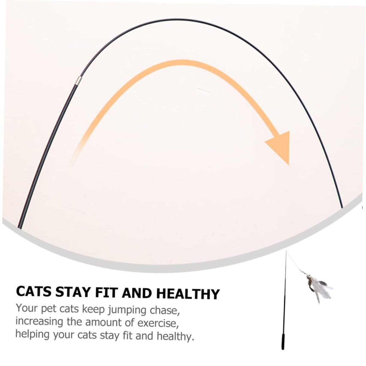 Happyyami 8stücke Katzenangel Mit Teleskopierbarem Spielstab Lange Teaser-Sticks Mit Bunten Federn Für Interaktives Spielen Und Gesunde Bewegung Von Katzen