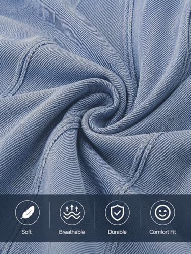 Image of WELAKEN Girls Denim Jackets - Trendy Button-Up Outerwear for Kids