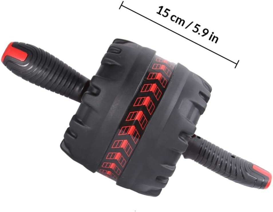 Abdominal Wheel Roller for Fitness with Anti-skid Steel Thickened Wheel, Automatic Return Core Trainer with Black Knee Pad, Home Stomach Exercise Equipment for Strength Training