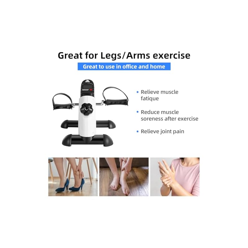 EVOLAND Under Desk Bike Pedal Exerciser Leg Pedal Machine