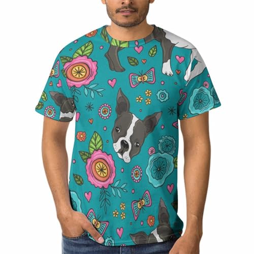 Fleurs Bouledogue Homme T-Shirts pour exprimer votre personnalité avec élégance
