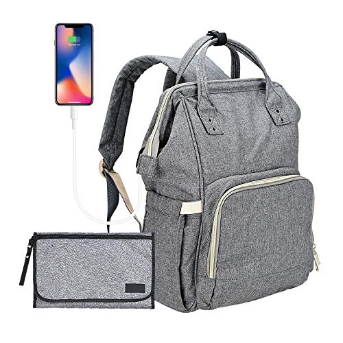 Covvy Mochila Con Bolsa De Pañales Bolsas Gran Capacidad Viaje Para Bebé Correas Cochecito