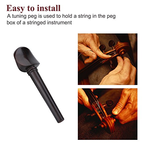 Amazon.com: Ebony Wood Cello Tuning Pegs, 4pcs for 4/4 Cello
