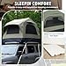 Inflatable Rooftop Tent for Car Truck, 2-3 Person Camping Roof Top Tent with Inflatable Mattress & Ladder for Outdoor Adventure, Easy Set-up, Green